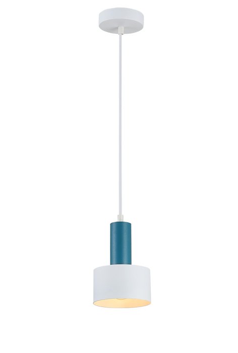 Светильник подвесной Maril белого цвета с синим
