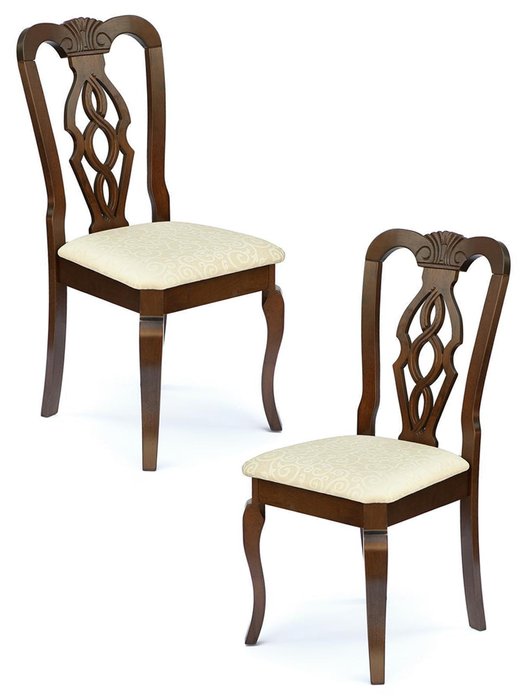 Набор из двух стульев Афродита коричневого цвета