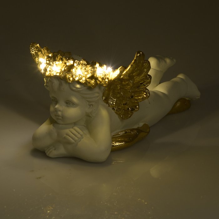 Настольный декор Ангел с золотыми крыльями - купить Фигуры и статуэтки по цене 2460.0