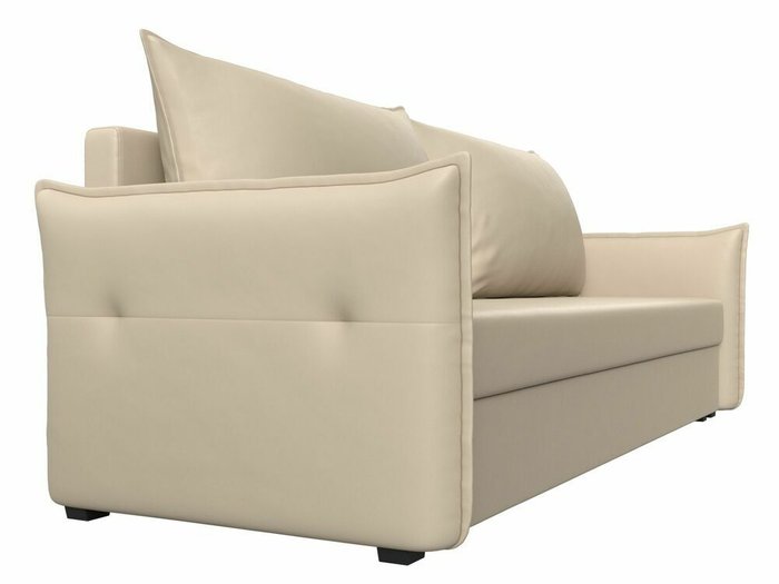 Диван-кровать Лига 004 бежевого цвета (экокожа) - лучшие Прямые диваны в INMYROOM