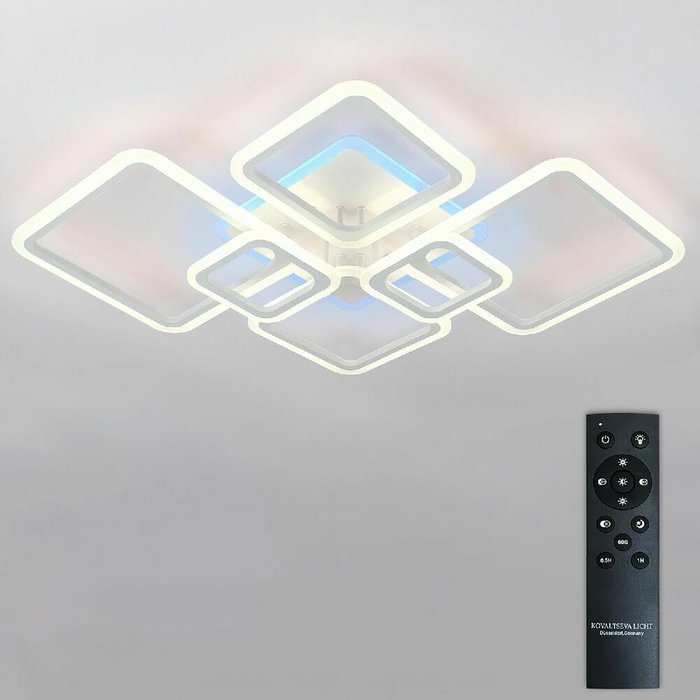 Потолочная люстра Spektr LED LAMPS 81441 (акрил, цвет белый) - купить Потолочные люстры по цене 6599.0 Потолочная люстра Spektr LED LAMPS 81441 (акрил, цвет белый) - купить Потолочные люстры по цене 6599.0