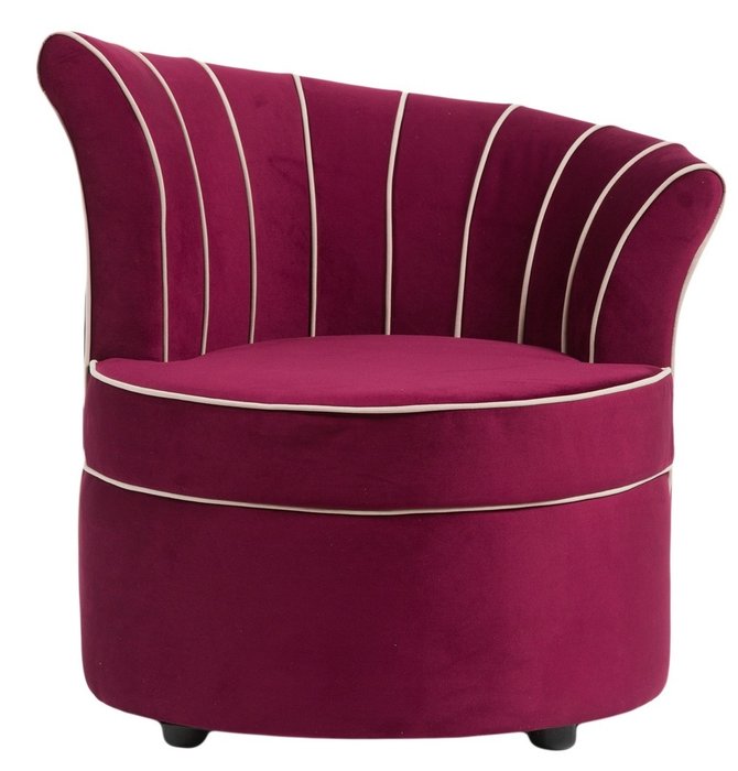 Кресло"Shell бордового цвета