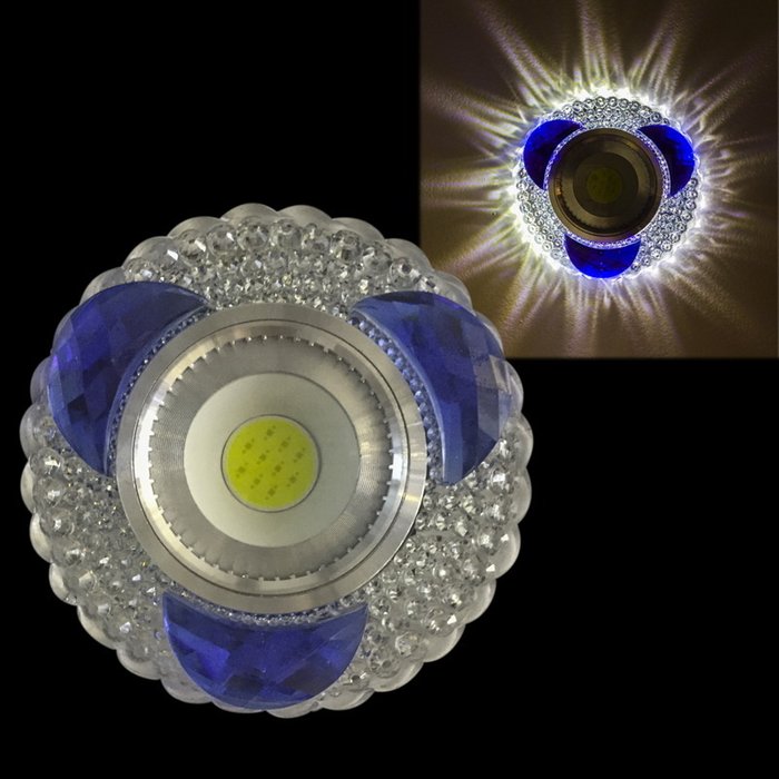 Встраиваемый светильник 42240-9.0-001PL MR16+LED3W CL/BL (полимер, цвет прозрачный)
