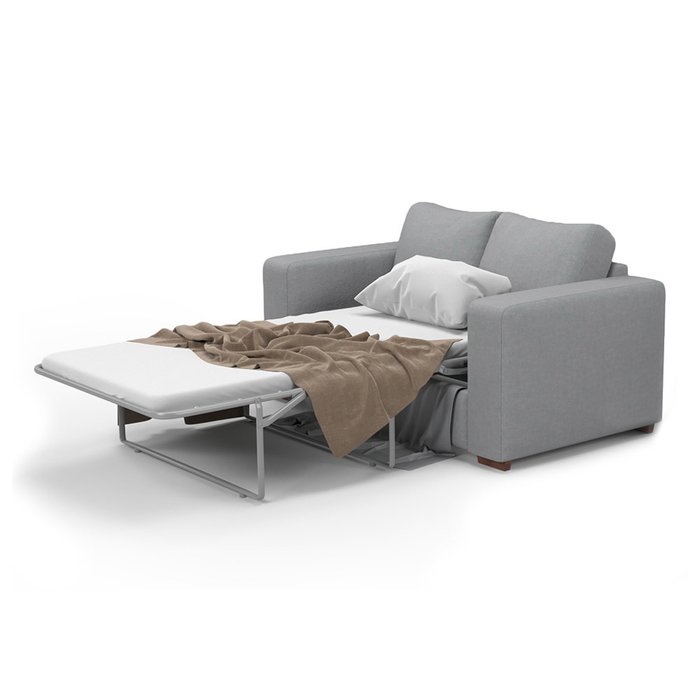  Раскладной диван Morti MTR  двухместный серого цвета - лучшие Прямые диваны в INMYROOM