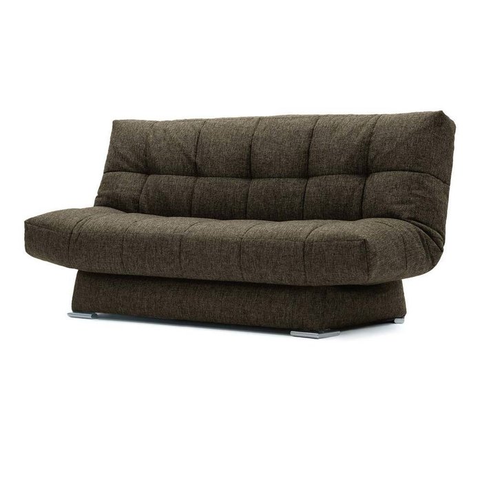 Диван-кровать Арбат рогожка коричневого цвета - купить Прямые диваны по цене 20990.0