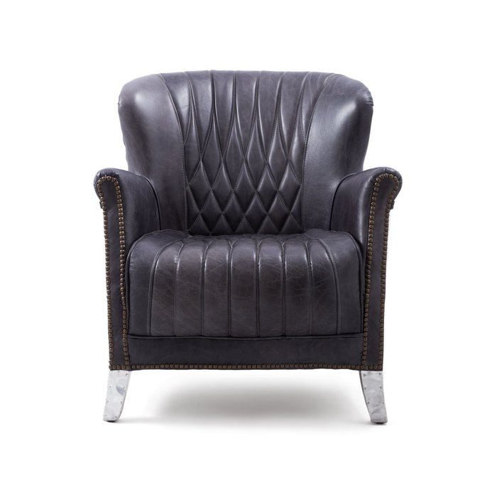 Кресло Dender в обивке из натуральной кожи - лучшие Интерьерные кресла в INMYROOM