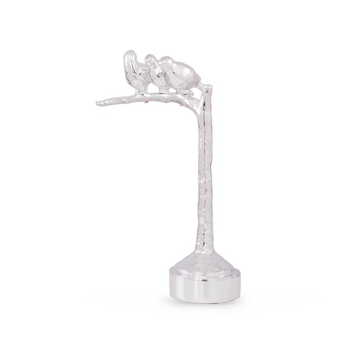 Статуэтка Silver Birds серебристого цвета - купить Фигуры и статуэтки по цене 10480.0