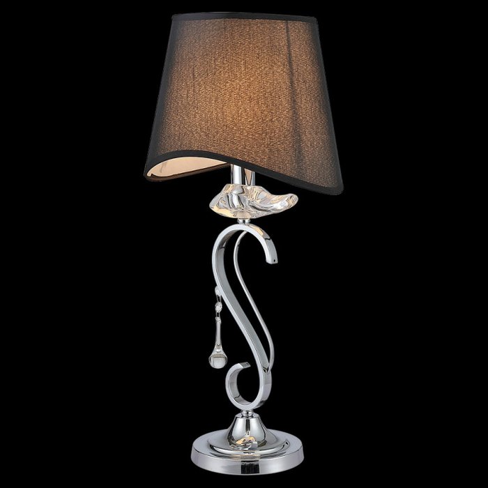 Настольная лампа IL1684-1T-27 CR (ткань, цвет черный) - купить Настольные лампы по цене 7330.0