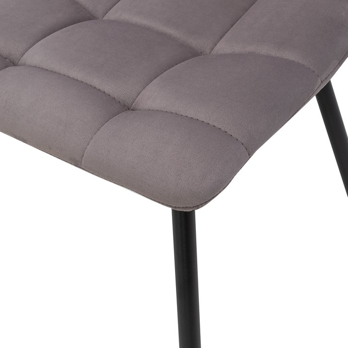 Обеденный стул Скай велюр серого цвета - лучшие Обеденные стулья в INMYROOM