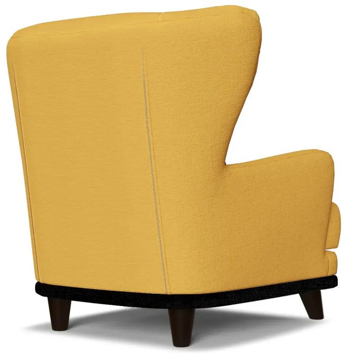 Кресло Роберт дизайн 1 желтого цвета - лучшие Интерьерные кресла в INMYROOM