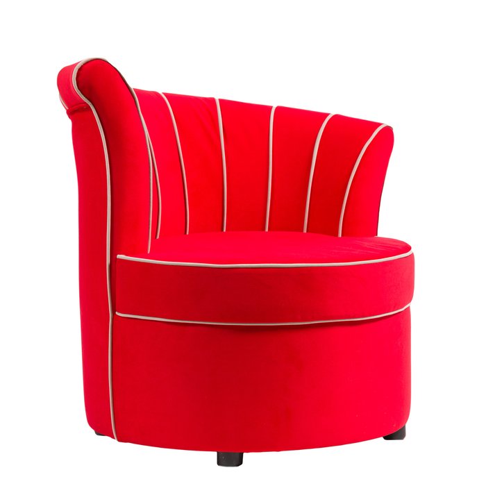 Кресло Shell красного цвета - купить Интерьерные кресла по цене 42500.0