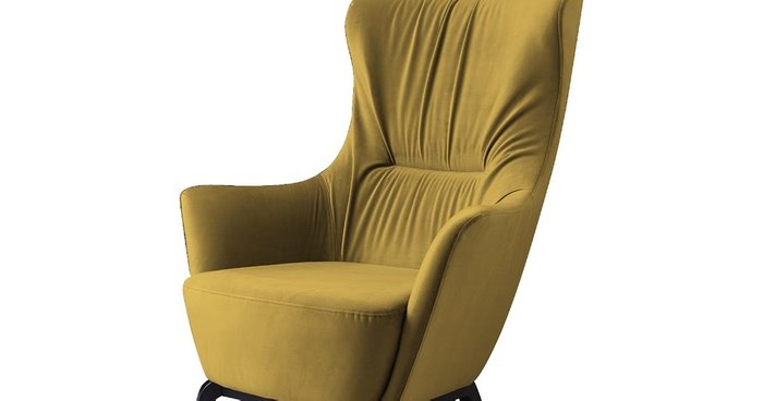 Кресло Mami горчичного цвета - купить Интерьерные кресла по цене 69900.0