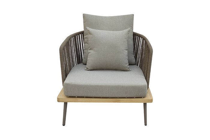 Кресло Bayley серого цвета - купить Садовые кресла по цене 107840.0