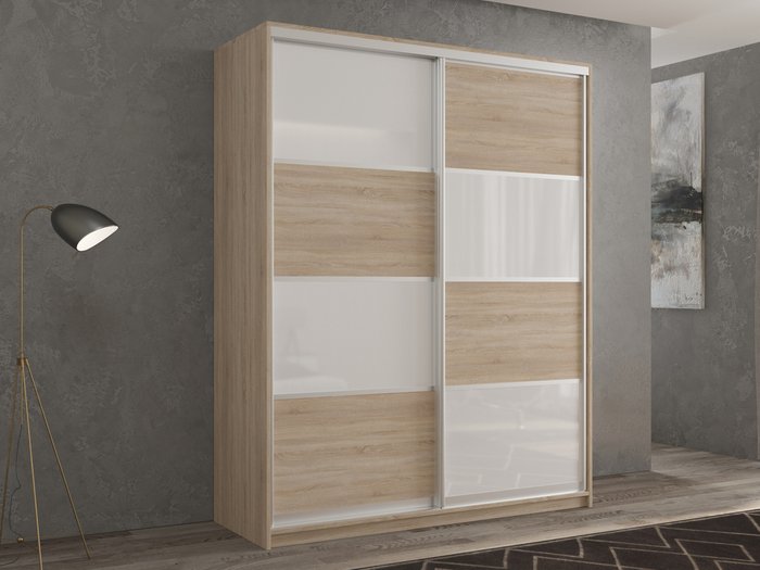 Шкаф-купе Кааппи-14 160 М цвета Сонома - купить Шкафы-купе по цене 36190.0 Шкаф-купе Кааппи-14 160 М цвета Сонома - купить Шкафы-купе по цене 36190.0
