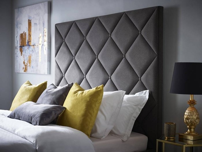 Кровать Brill с высоким изголовьем 160х200 - лучшие Кровати для спальни в INMYROOM