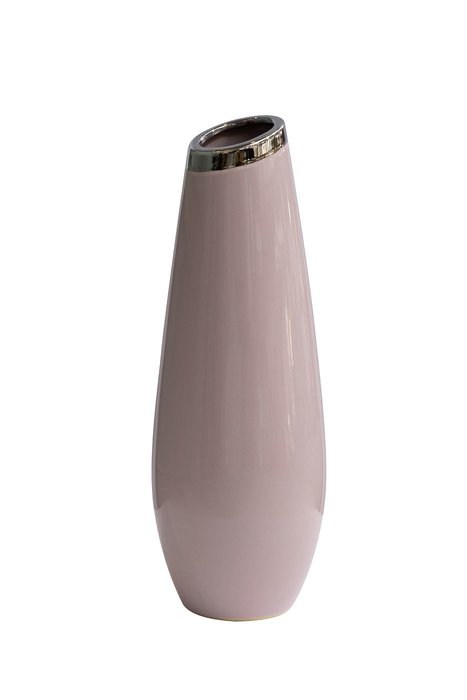 Керамическая ваза L розового цвета