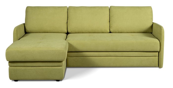Угловой диван-кровать Флит зеленого цвета