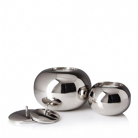 Подсвечник 	Dom Deco Small Silver Sphere - купить Подсвечники по цене 17000.0