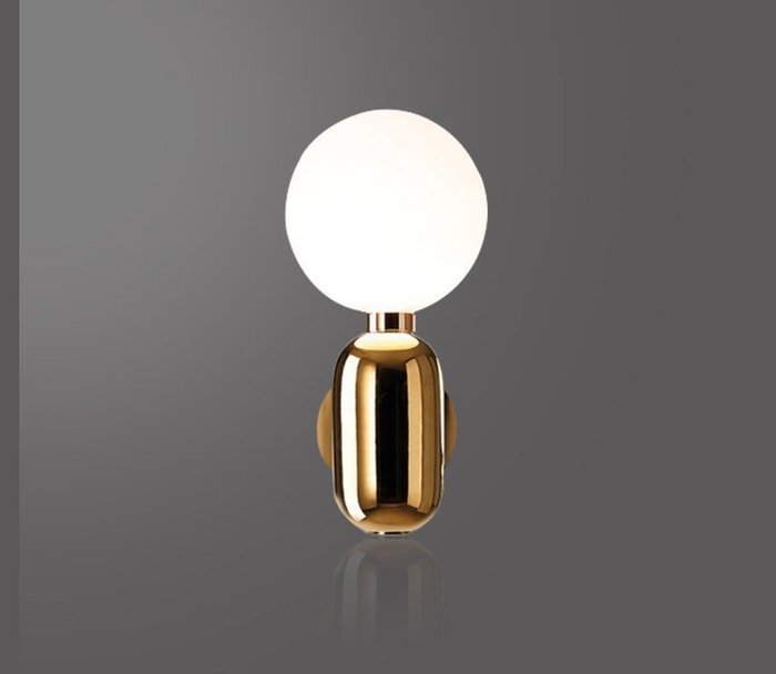 Настенный светильник Aballs с основанием золотого цвета - купить Бра и настенные светильники по цене 30668.0