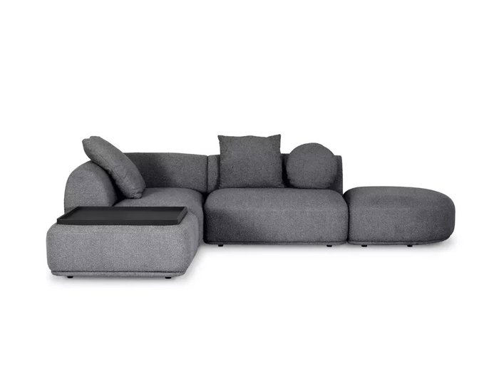 Угловой модульный диван Fabro М серого цвета - купить Угловые диваны по цене 317700.0