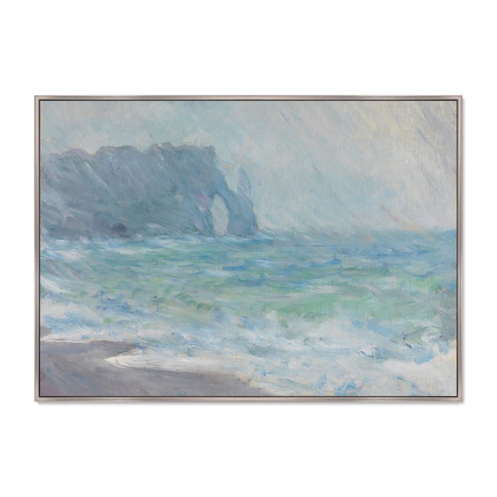 Репродукция картины The Manneport Etretat In The Rain 1886 г. - купить Картины по цене 21999.0