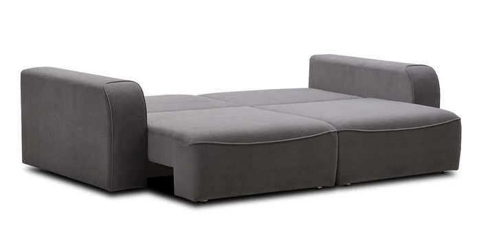Прямой модульный диван-кровать Тулон серого цвета - лучшие Прямые диваны в INMYROOM