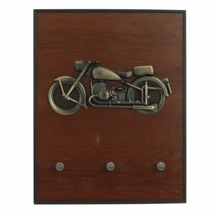 Ключница Мотоцикл коричневого цвета