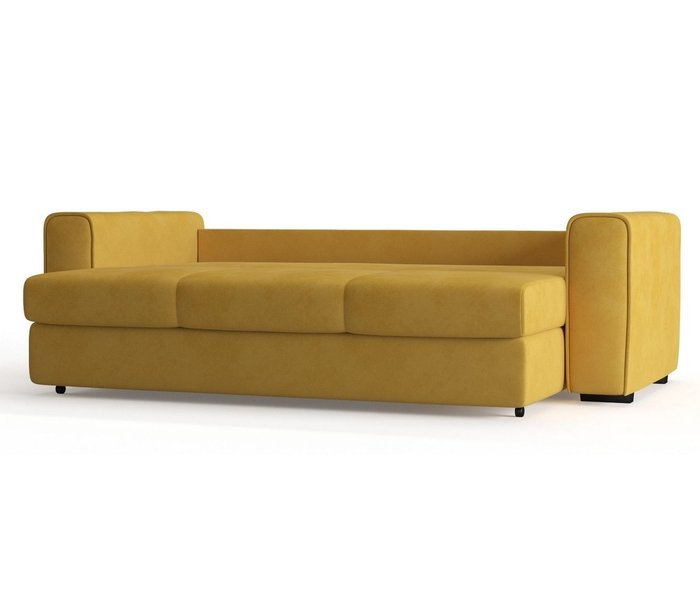 Диван-кровать Рошфор в обивке из велюра желтого цвета - лучшие Прямые диваны в INMYROOM