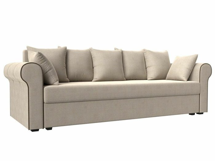 Прямой диван-кровать Рейн бежевого цвета