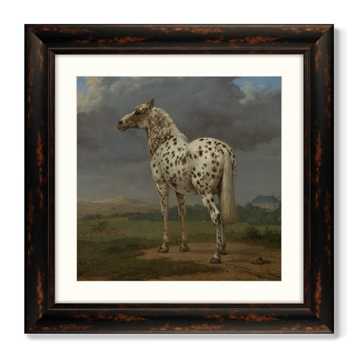 Репродукция картины The Piebald Horse, 1654г. - купить Картины по цене 13799.0