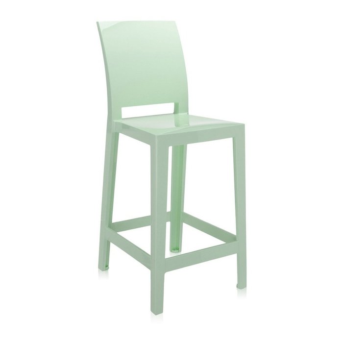 Полубарный стул One More Please светло-зеленого цвета