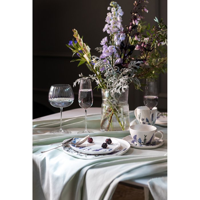 Набор из двух чайных пар Floral белого цвета - купить Для чая и кофе по цене 2400.0