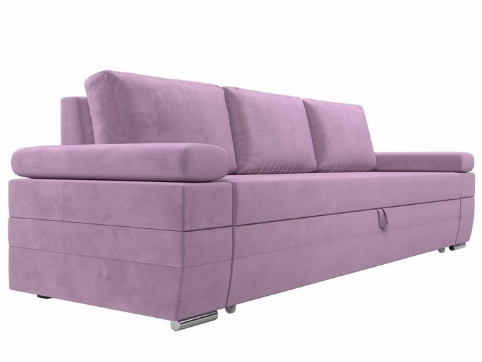 Прямой диван-кровать Канкун сиреневого цвета - лучшие Прямые диваны в INMYROOM