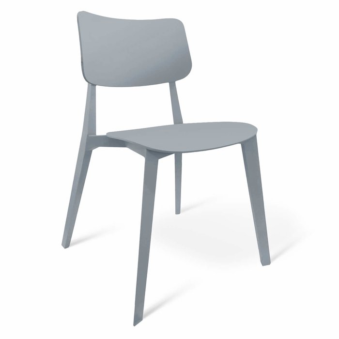 Обеденная группа из стола и четырех стульев серого цвета - купить Обеденные группы по цене 36750.0