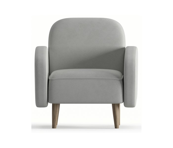 Кресло Бризби светло-серого цвета - купить Интерьерные кресла по цене 15490.0