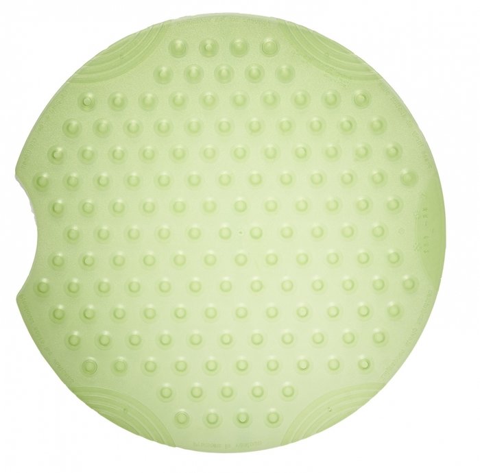 Коврик противоскользящий Tecno Ice диаметр 55 зеленого цвета