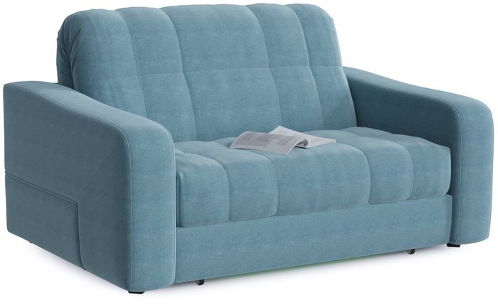 Диван прямой Арагон Blue голубого цвета - лучшие Прямые диваны в INMYROOM