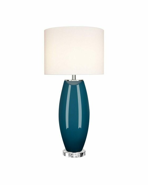 Настольная лампа Мальта бело-синего цвета - купить Настольные лампы по цене 15925.0