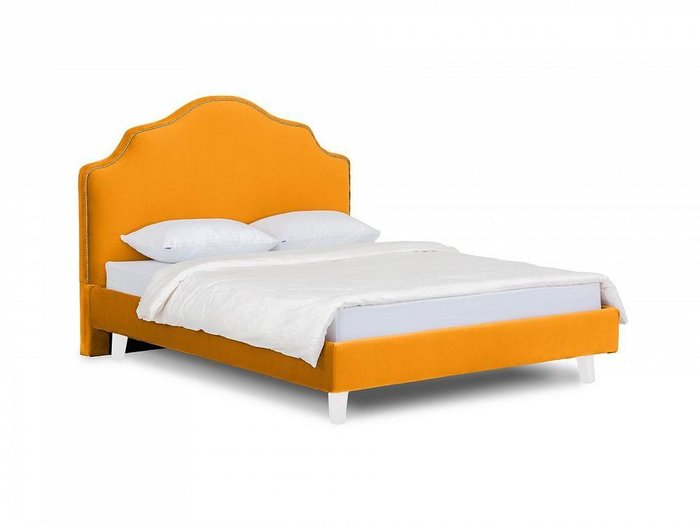 Кровать Queen Victoria L 160х200 горчичного цвета - купить Кровати для спальни по цене 44080.0