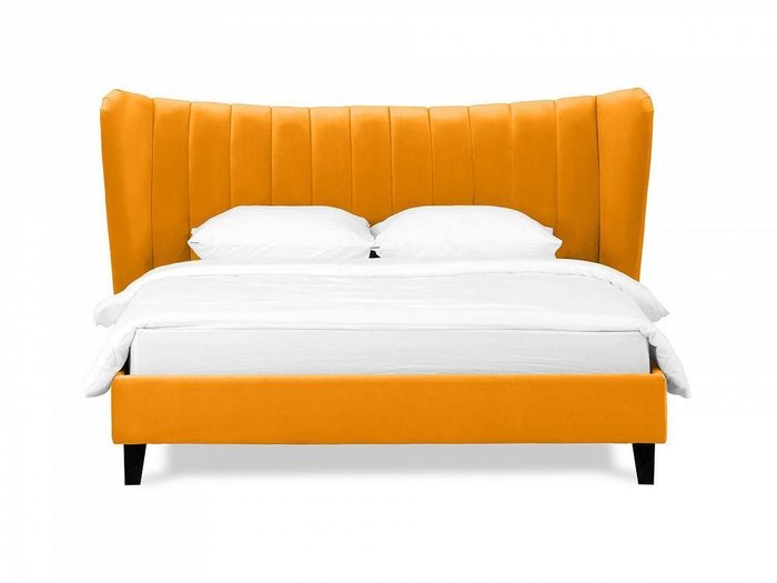 Кровать Queen Agata L 160х200 желтого цвета - купить Кровати для спальни по цене 71640.0