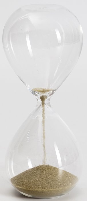 Декоративное изделие Песочные часы бежевого цвета - купить Часы по цене 1730.0