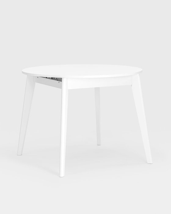 Раздвижной обеденный стол Rondo белого цвета - купить Обеденные столы по цене 21990.0