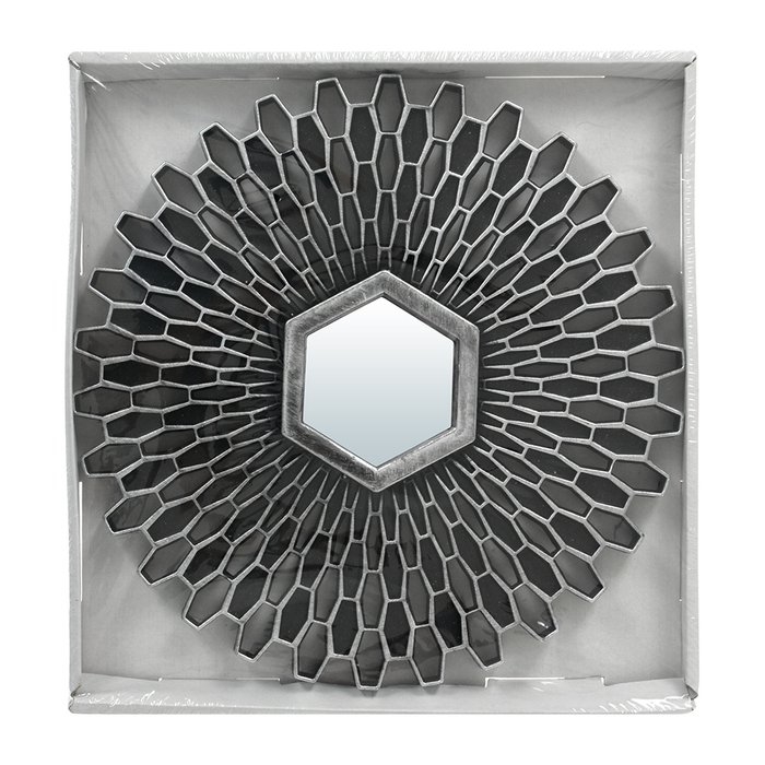 Зеркало настенное декоративное Лимож серебряного цвета - купить Настенные зеркала по цене 451.0
