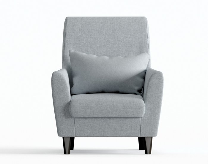 Кресло из рогожки Кастилия светло-серого цвета - купить Интерьерные кресла по цене 10190.0