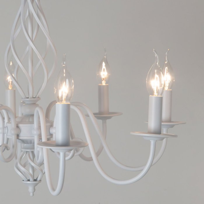 Citilux Ровена CL427180 Люстра с абажурами Белая - лучшие Подвесные люстры в INMYROOM Citilux Ровена CL427180 Люстра с абажурами Белая - лучшие Подвесные люстры в INMYROOM