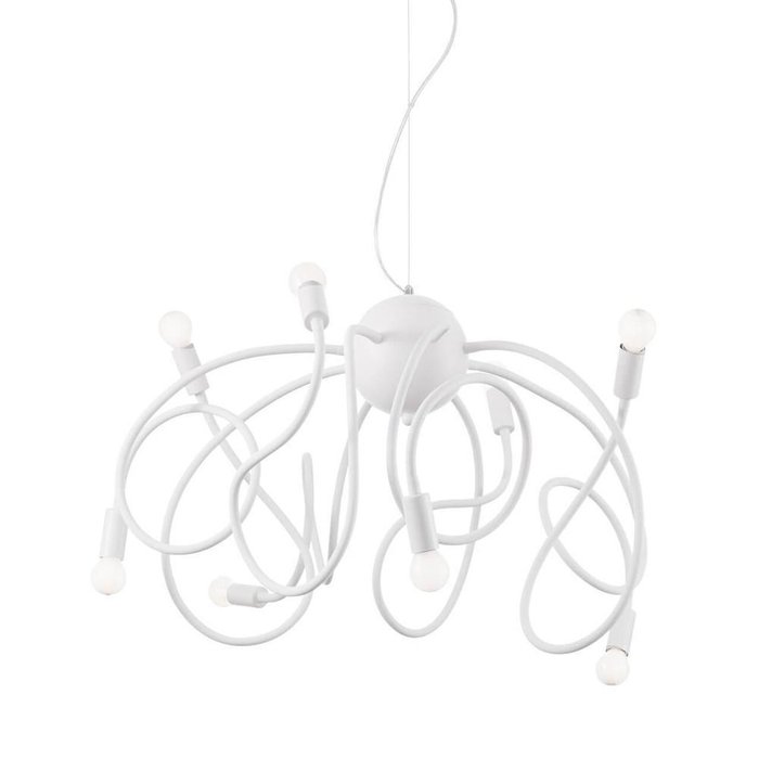 Подвесная люстра Ideal Lux Multiflex  Bianco - купить Подвесные люстры по цене 56160.0
