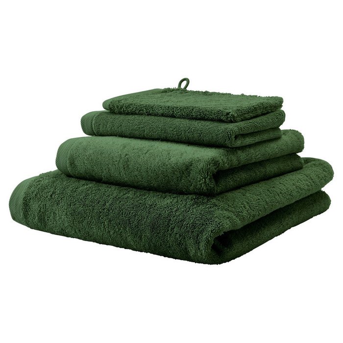 Набор из шести полотенец-рукавиц London 16x22 зеленого цвета - купить Банные полотенца по цене 3427.0