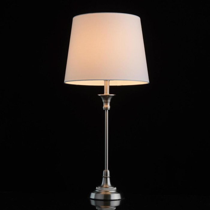 Настольная лампа Салон с белым абажуром - купить Настольные лампы по цене 8780.0