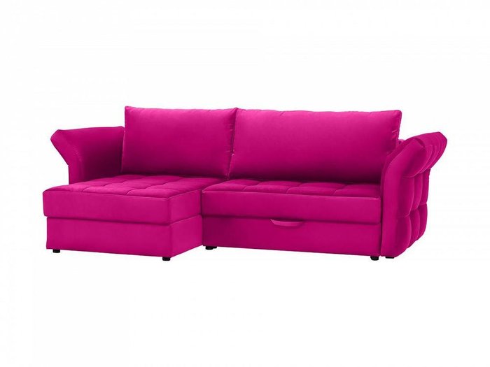 Угловой диван-кровать Wing розового цвета - лучшие Угловые диваны в INMYROOM