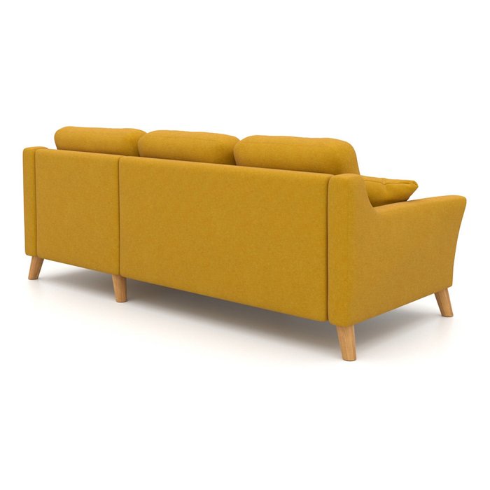 Угловой диван-кровать Raf EKH желтый - лучшие Угловые диваны в INMYROOM